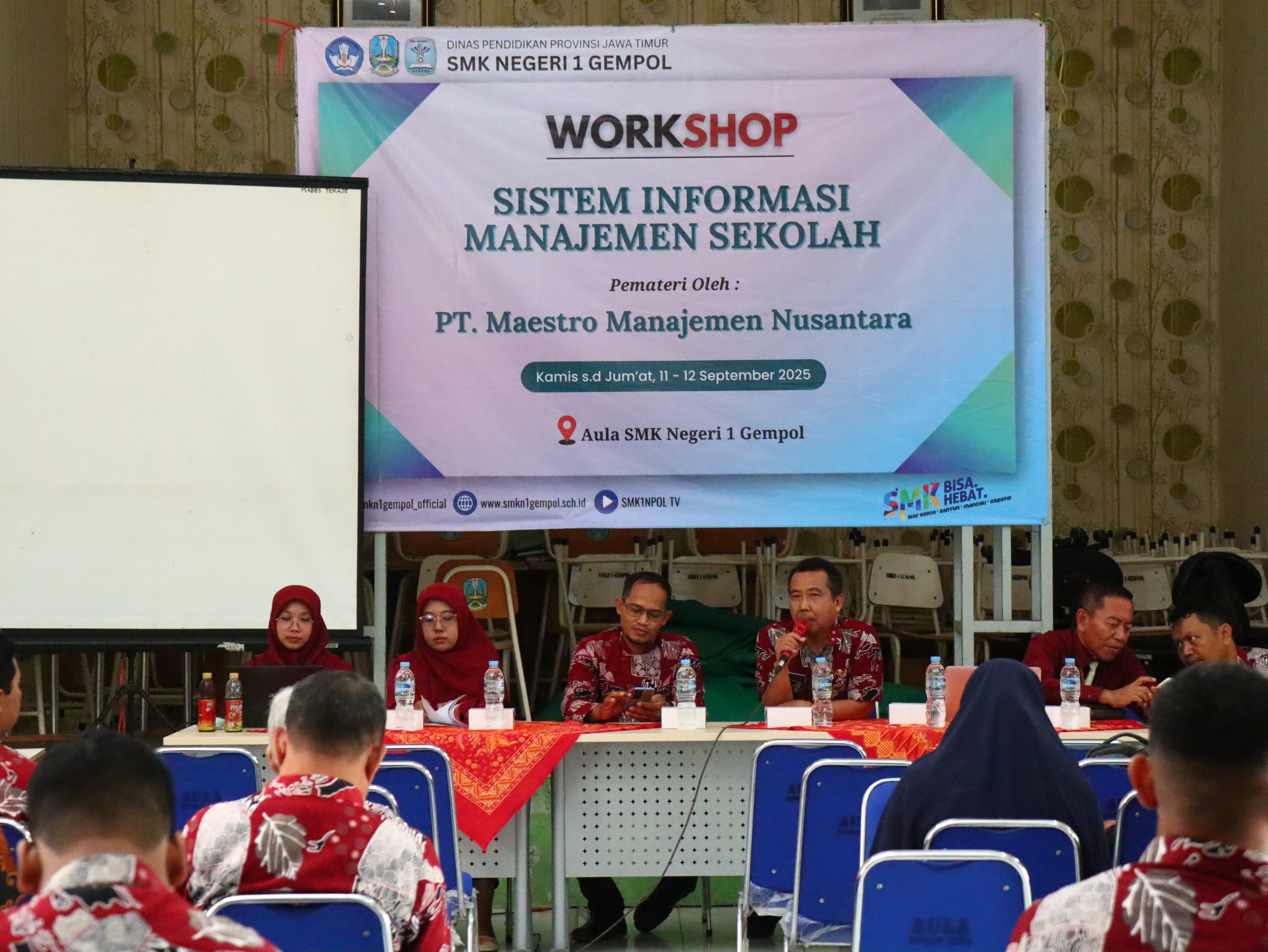 Tingkatkan Pelayanan Sistem Informasi Satu Data, SMKN 1 Gempol Menggandeng PT. Maestro Manajemen Nusantara